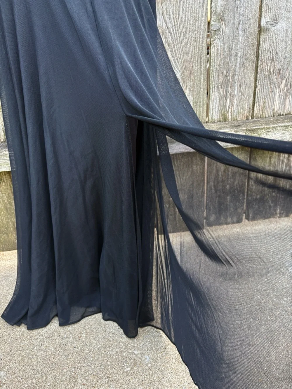 EUC Betsy & Adam Black Sweetheart Mermaid Maxi Dress Size 0